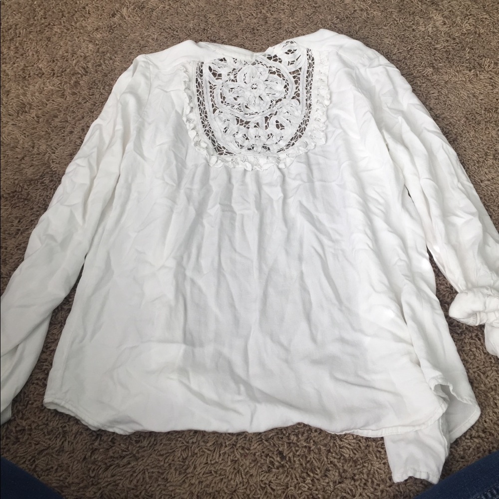 White button down